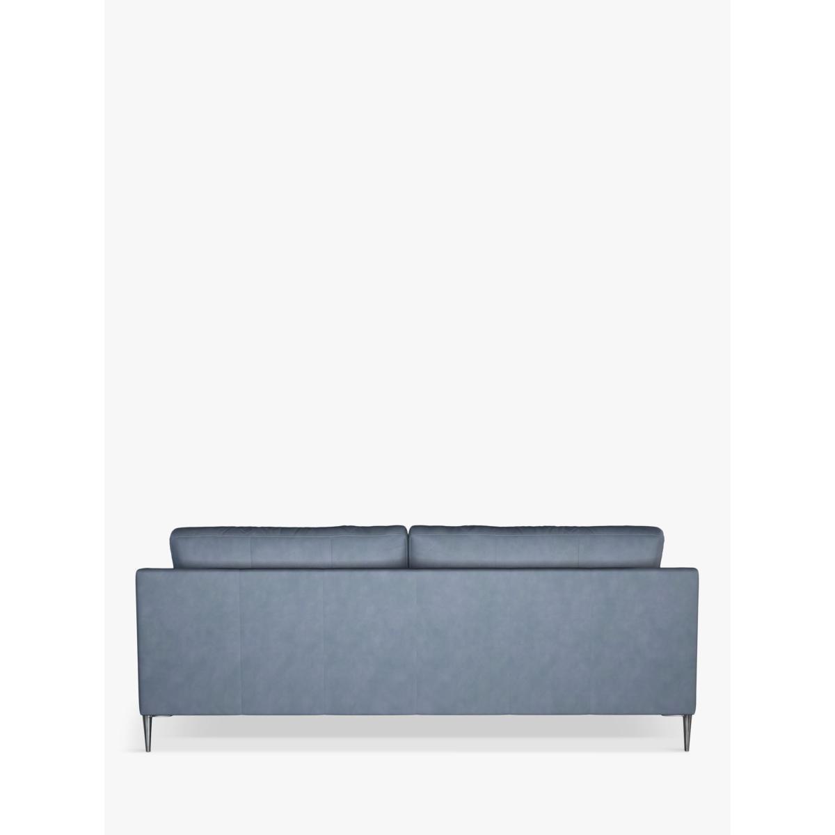 John Lewis & Partners Draper Large 3 Seater Leather Sofa, Metal Leg – image 3