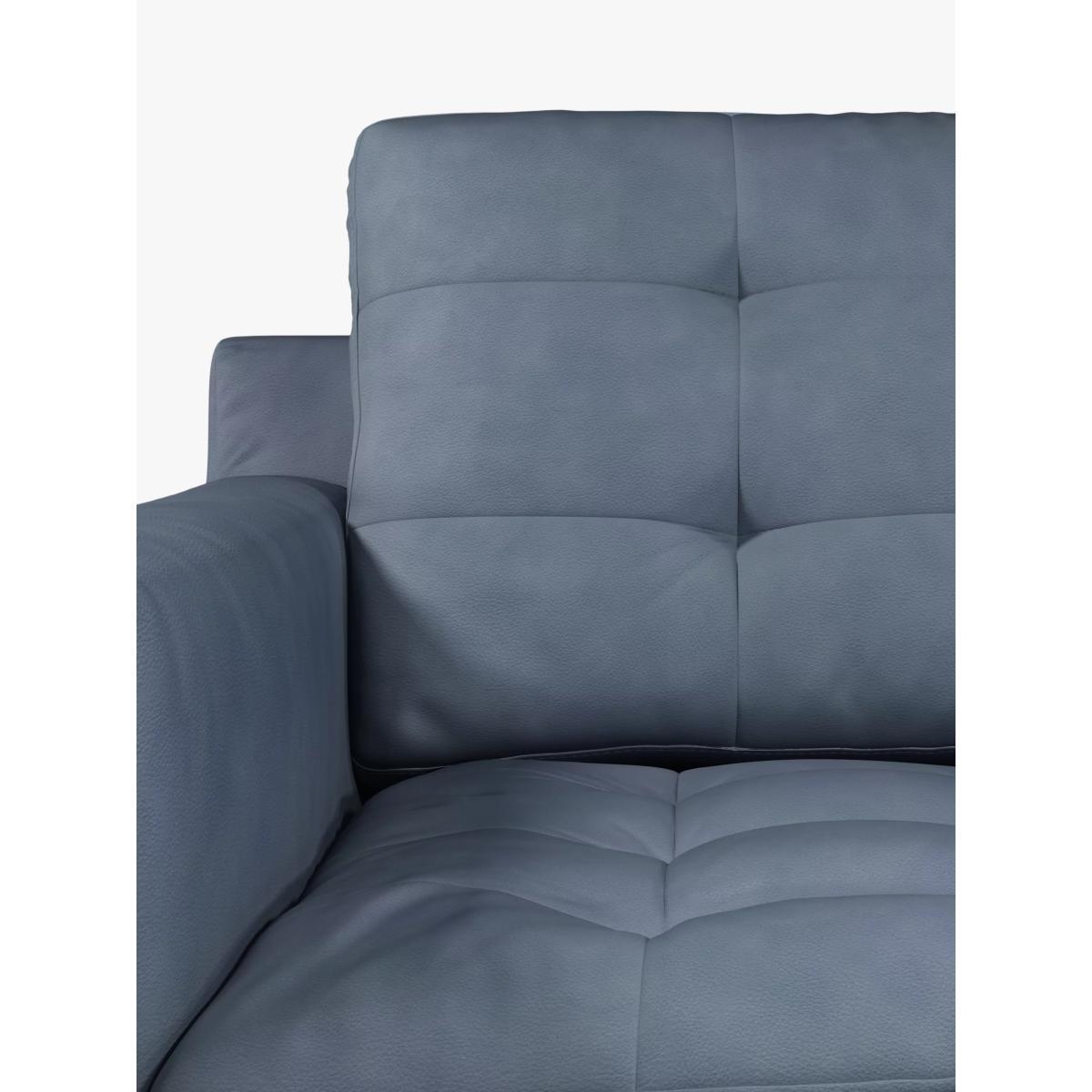 John Lewis & Partners Draper Large 3 Seater Leather Sofa, Metal Leg – image 6