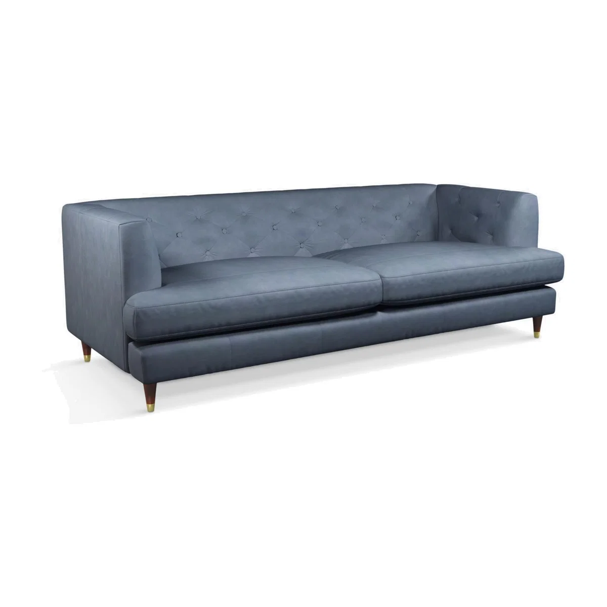 John Lewis & Partners Chester Grand 4 Seater Leather Sofa, Dark Leg – image 1