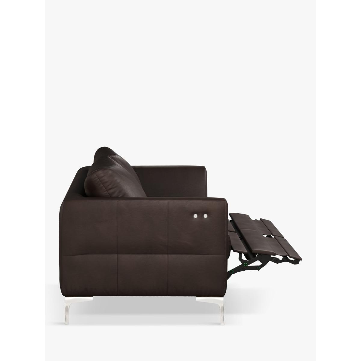 John Lewis & Partners Belgrave Motion Large 3 Seater Leather Sofa with Footrest Mechanism, Metal Leg – image 2