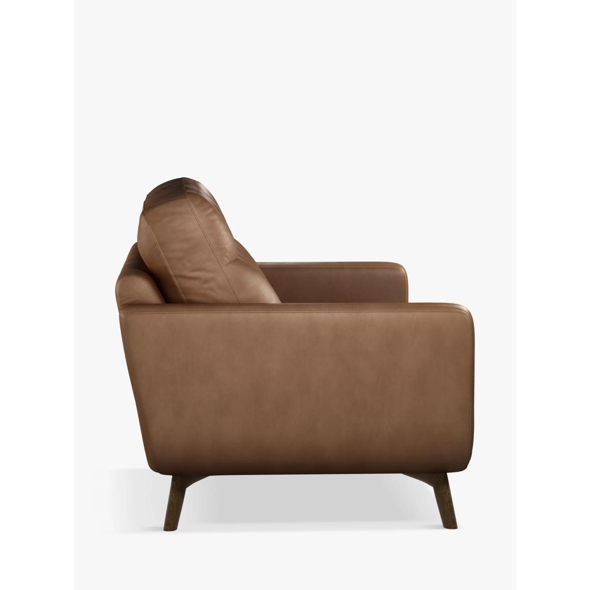 John Lewis & Partners Barbican Medium 2 Seater Leather Sofa, Dark Leg – image 2