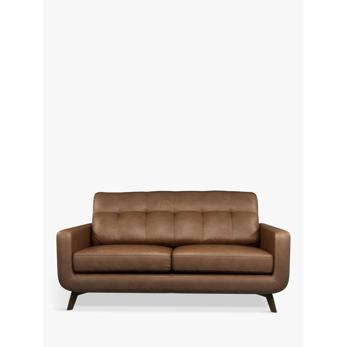 John Lewis & Partners Barbican Medium 2 Seater Leather Sofa, Dark Leg – image 4