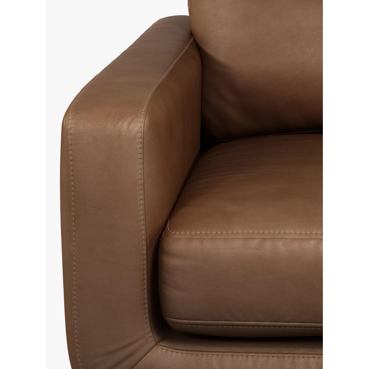 John Lewis & Partners Barbican Medium 2 Seater Leather Sofa, Dark Leg – image 5