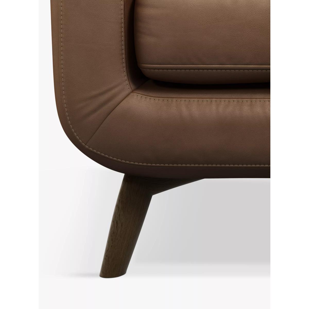 John Lewis & Partners Barbican Medium 2 Seater Leather Sofa, Dark Leg – image 6