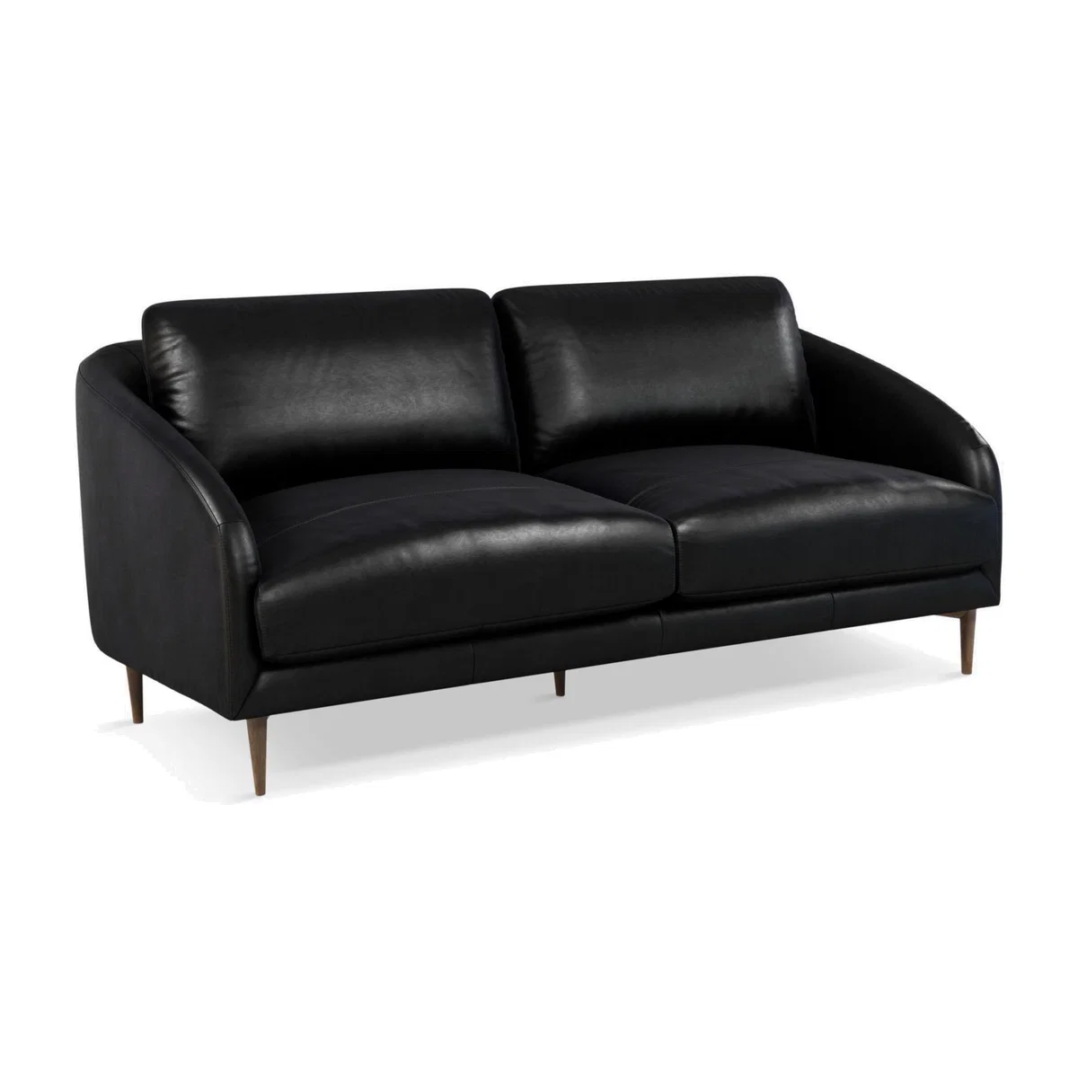 John Lewis & Partners Cape Large 3 Seater Leather Sofa, Dark Leg – image 1