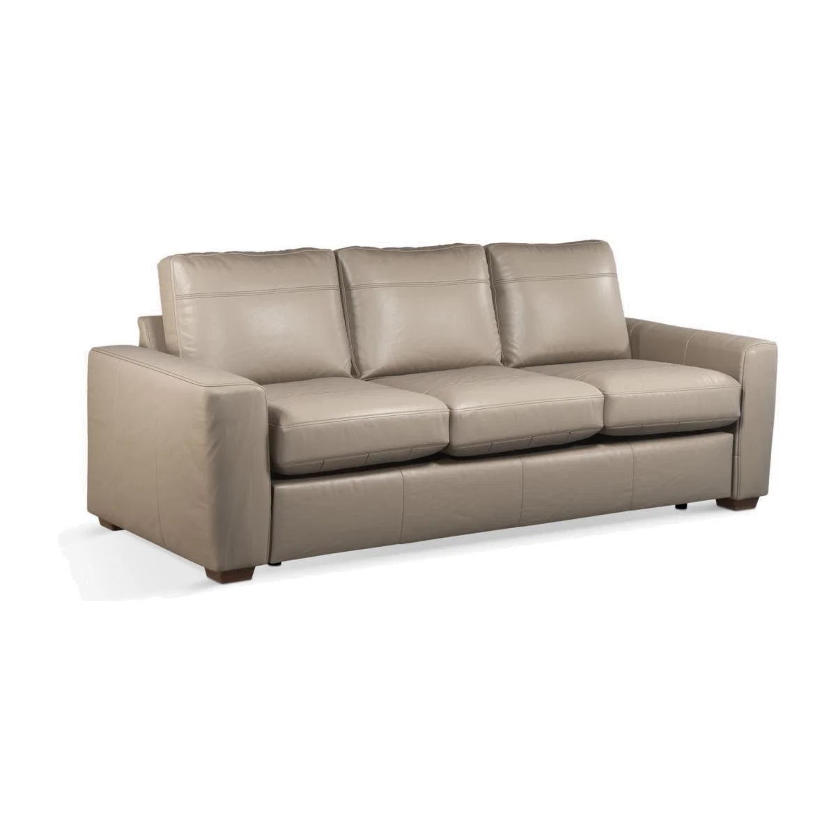 John Lewis & Partners Oliver Grand 4 Seater Leather Sofa, Dark Leg – image 1