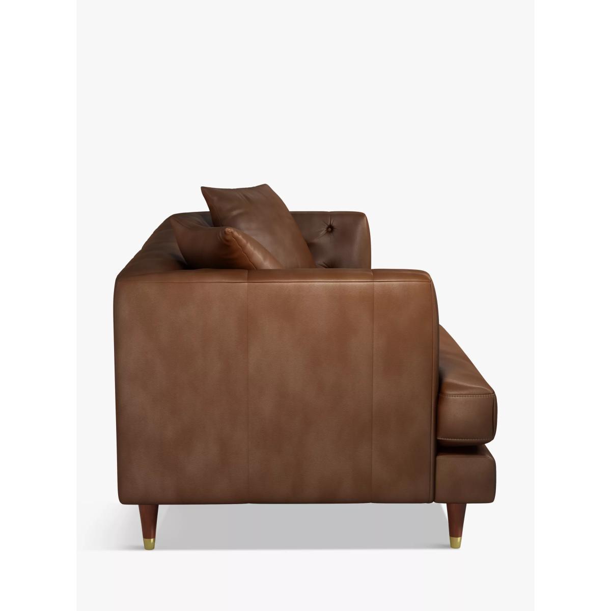 John Lewis & Partners Chester Grand 4 Seater Leather Sofa, Dark Leg – image 2