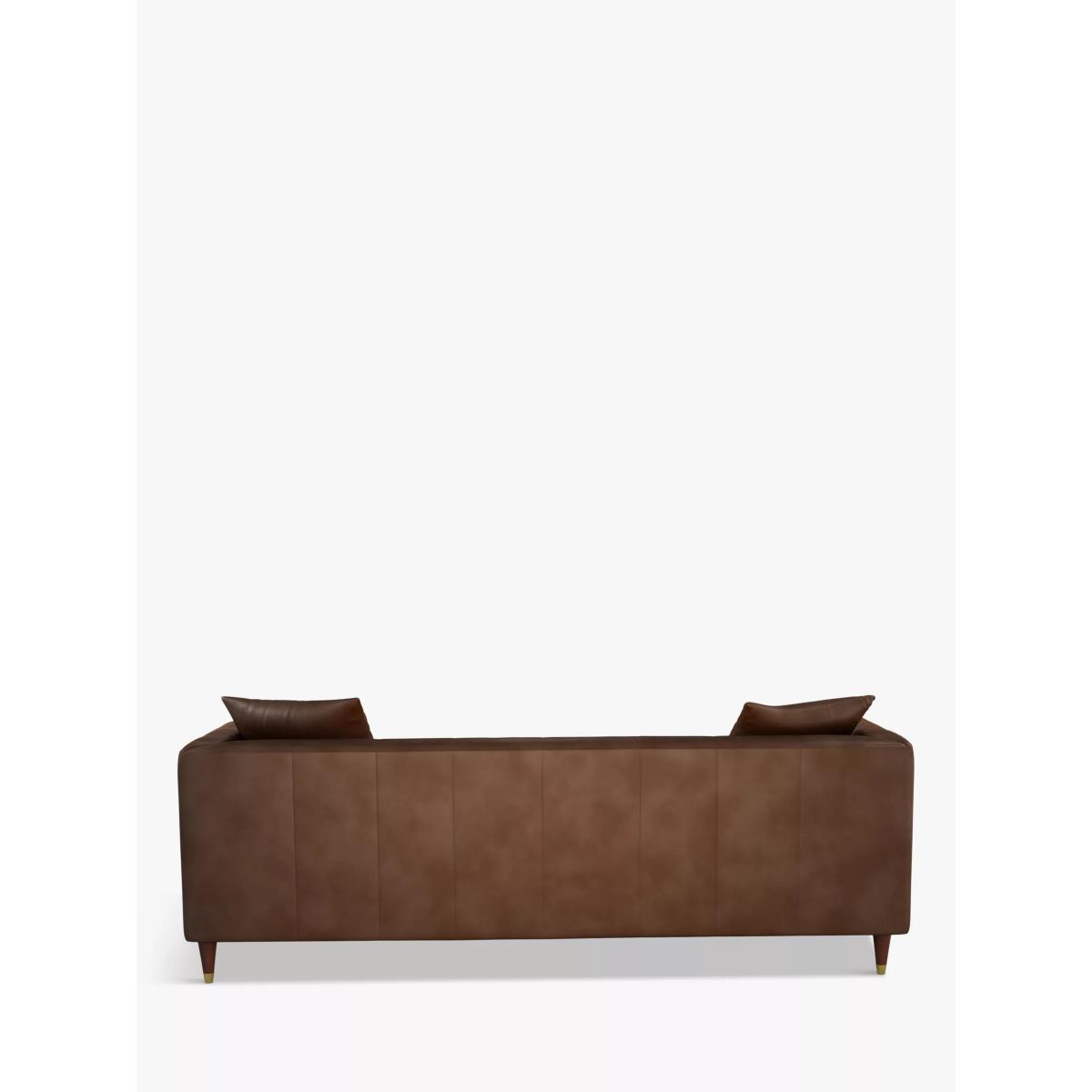 John Lewis & Partners Chester Grand 4 Seater Leather Sofa, Dark Leg – image 3