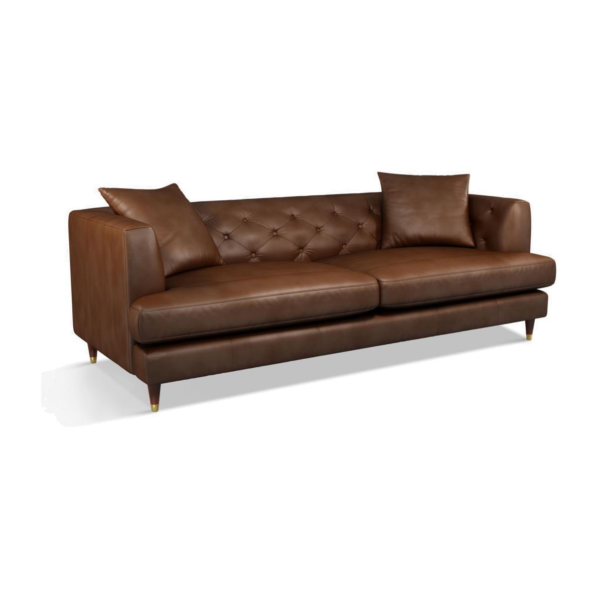 John Lewis & Partners Chester Grand 4 Seater Leather Sofa, Dark Leg – image 1
