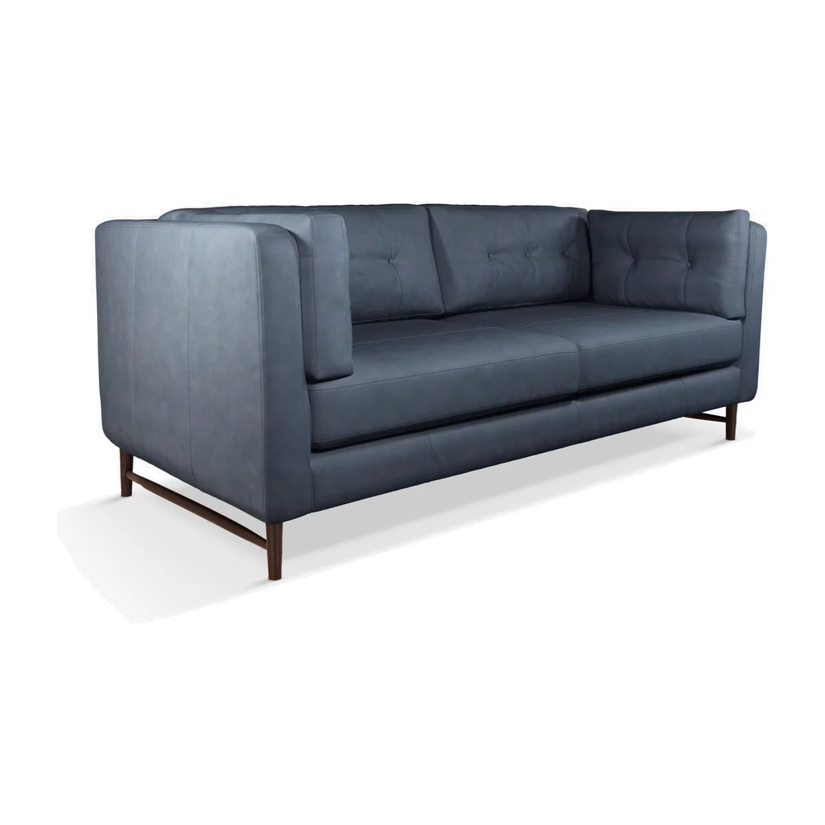 John Lewis & Partners Booth Grand 4 Seater Leather Sofa, Dark Leg – image 1