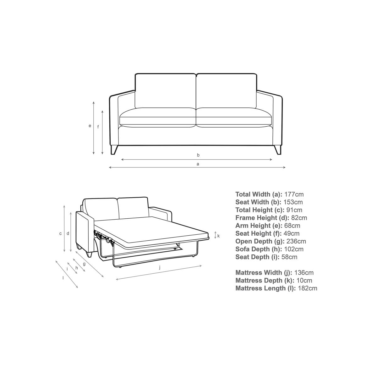 John Lewis Bailey Double Sofa Bed, Light Leg – image 7