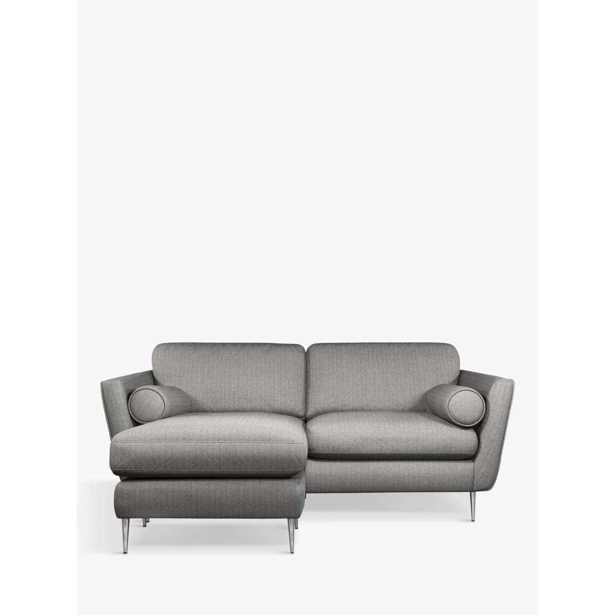 John Lewis & Partners Rise Large 3 Seater Chaise End Sofa, Metal Leg, Riley Storm – image 4