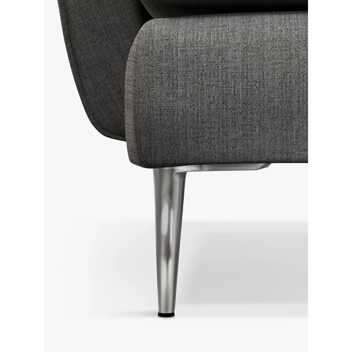 John Lewis & Partners Rise Large 3 Seater Chaise End Sofa, Metal Leg, Riley Storm – image 5