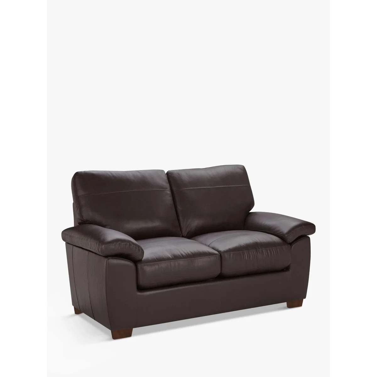 John Lewis & Partners Camden Small 2 Seater Leather Sofa, Dark Leg – image 3