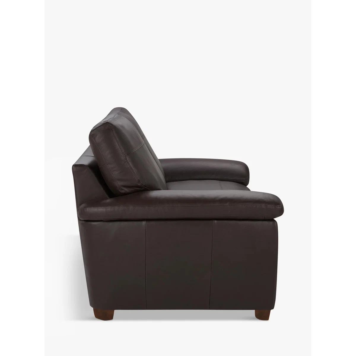 John Lewis & Partners Camden Small 2 Seater Leather Sofa, Dark Leg – image 4