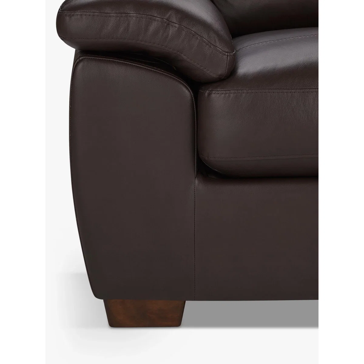 John Lewis & Partners Camden Small 2 Seater Leather Sofa, Dark Leg – image 6