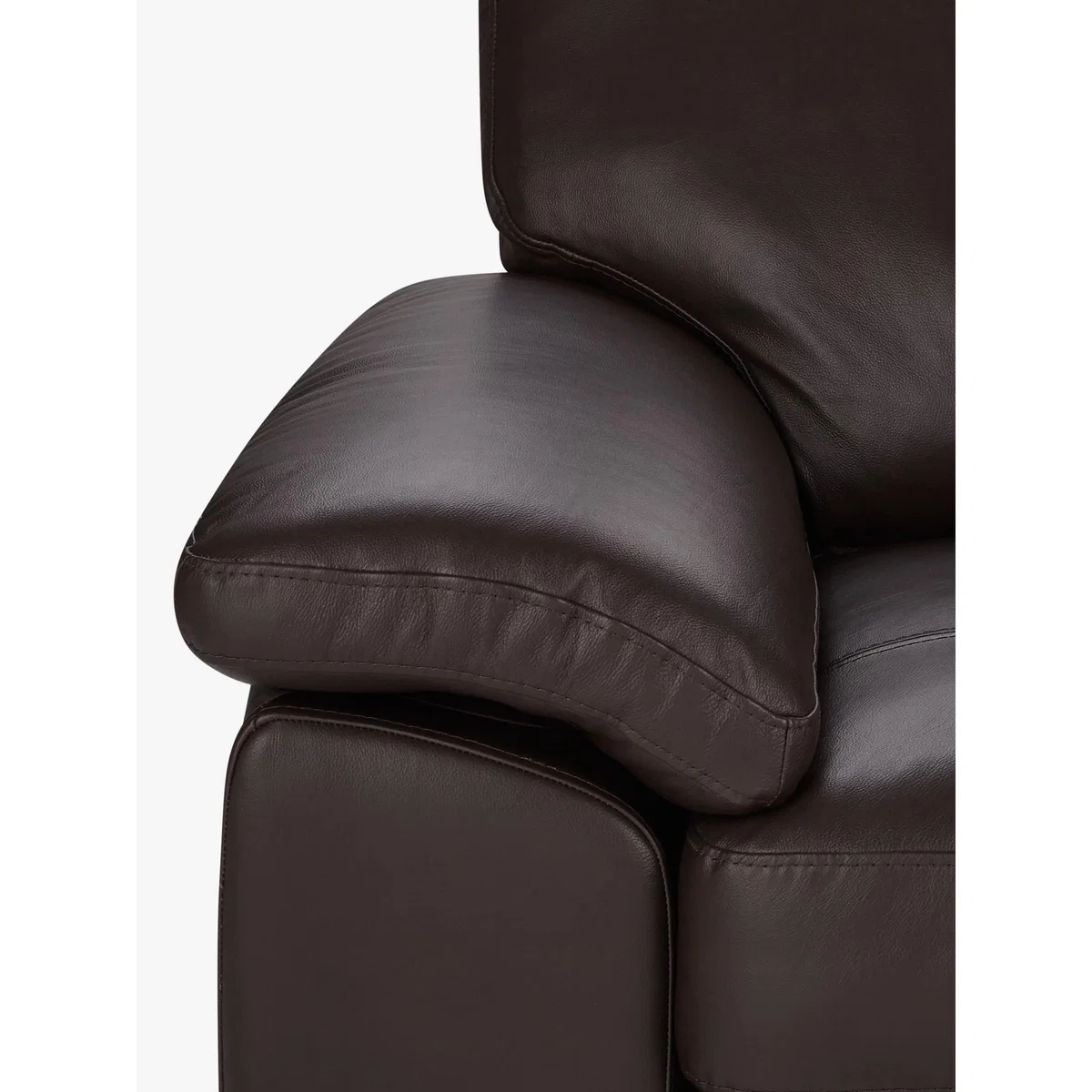 John Lewis & Partners Camden Small 2 Seater Leather Sofa, Dark Leg – image 7