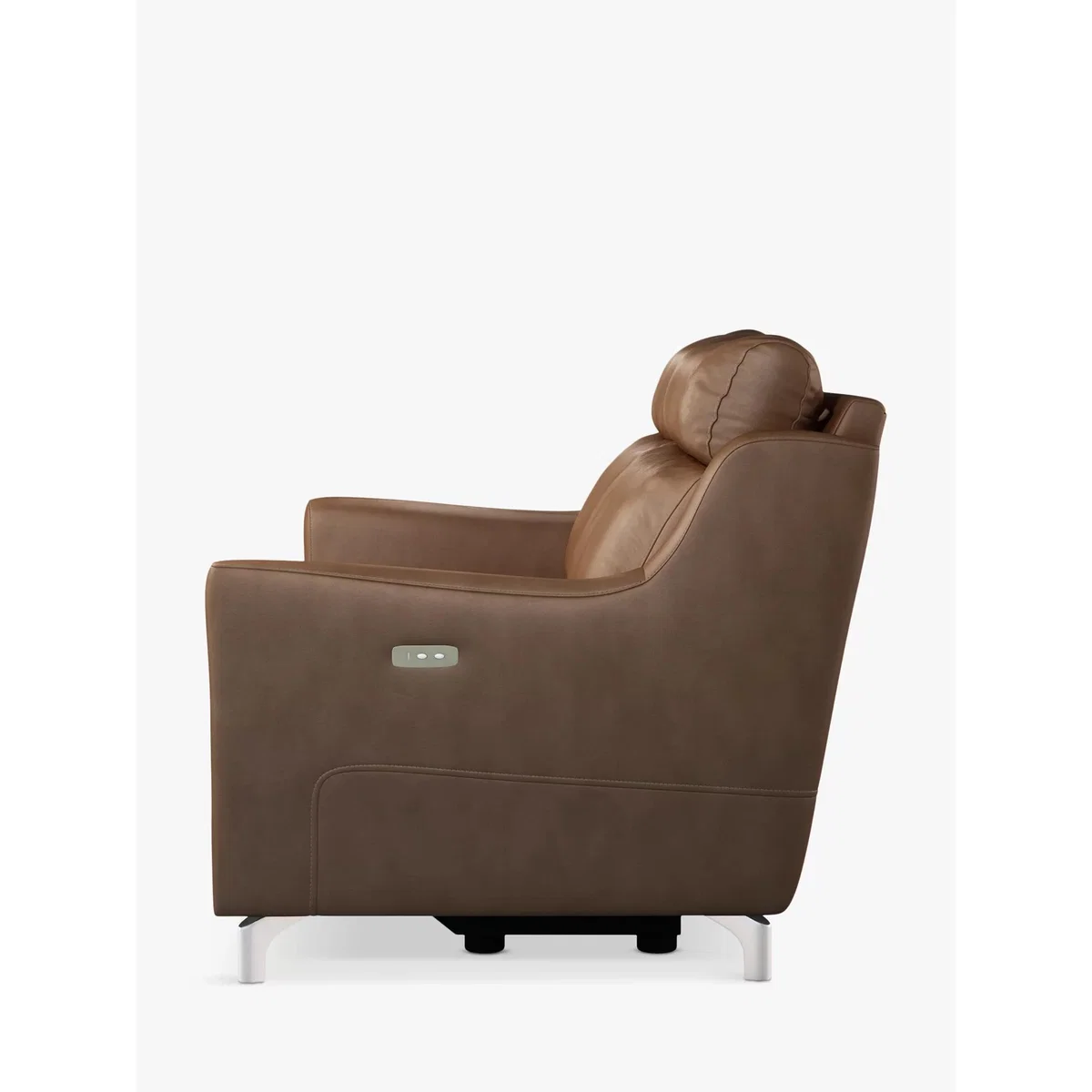John Lewis & Partners Elevate Large 2 Seater Power Recliner Leather Sofa, Metal Leg – image 4