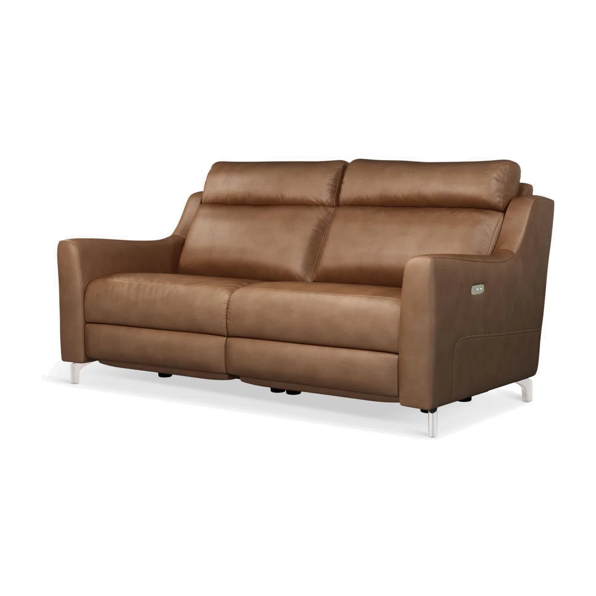 John Lewis & Partners Elevate Large 2 Seater Power Recliner Leather Sofa, Metal Leg – image 1