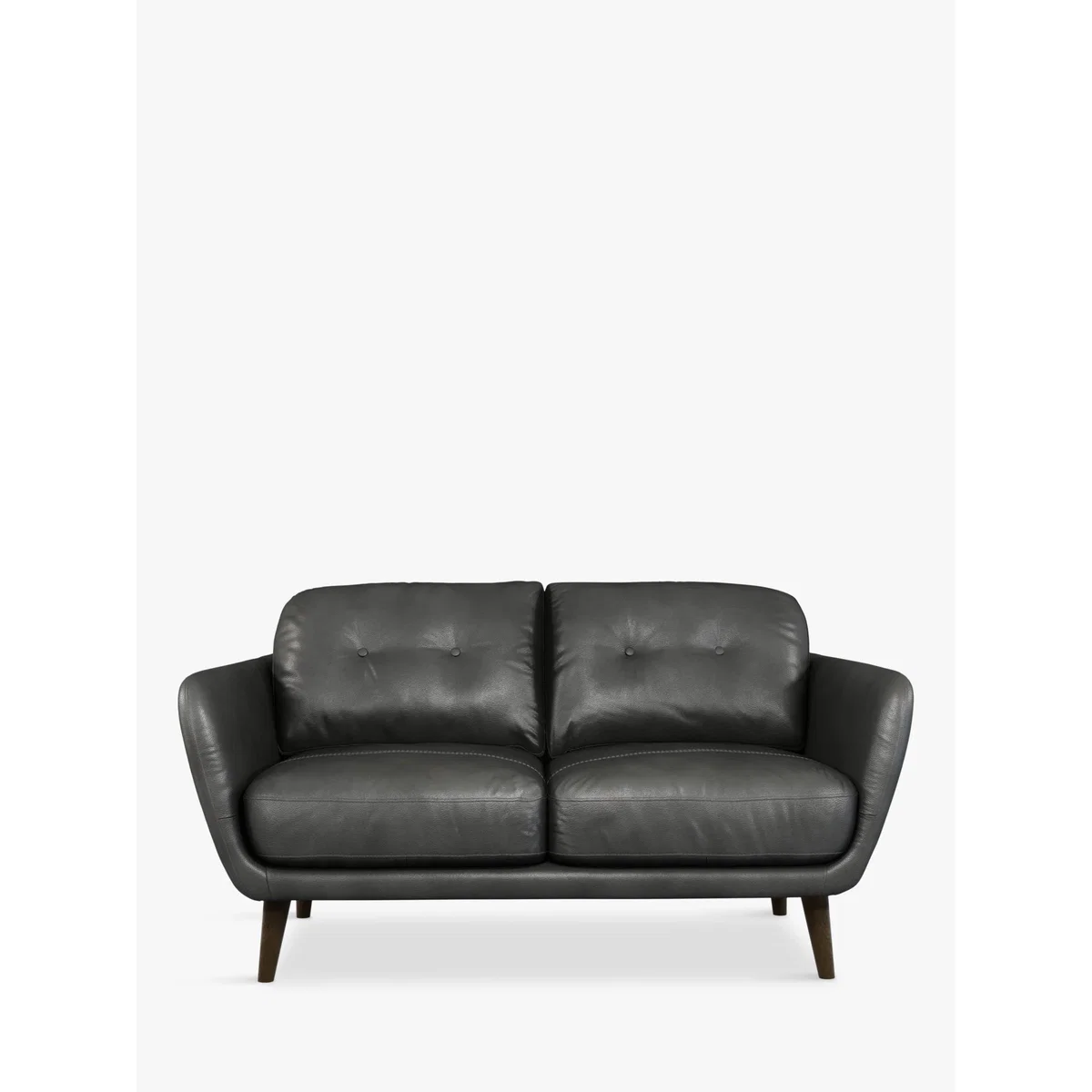 John Lewis & Partners Arlo Small 2 Seater Leather Sofa, Dark Leg, Winchester Anthracite – image 4