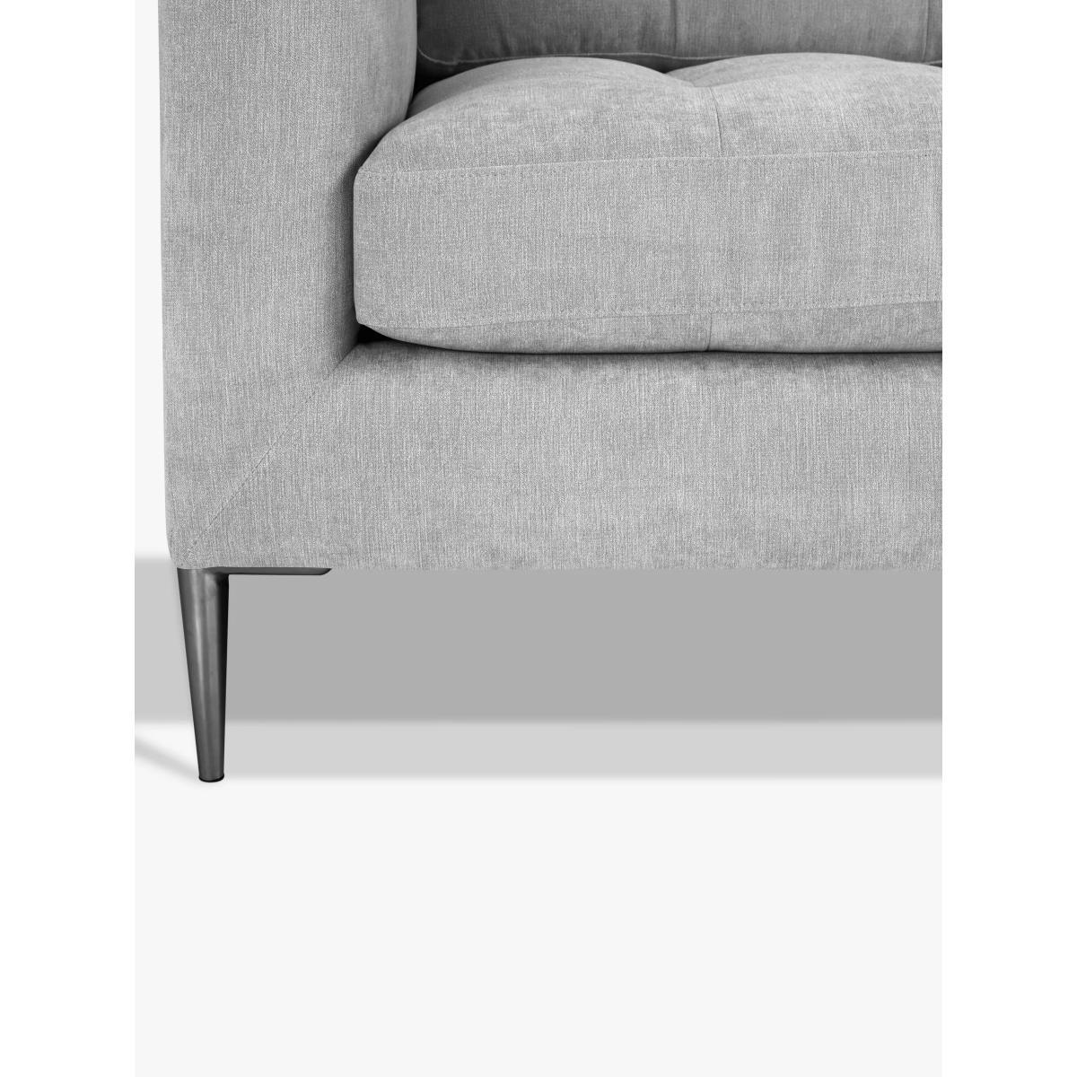 John Lewis & Partners Draper Large 3 Seater Sofa, Light Leg, Saga Grey – image 5