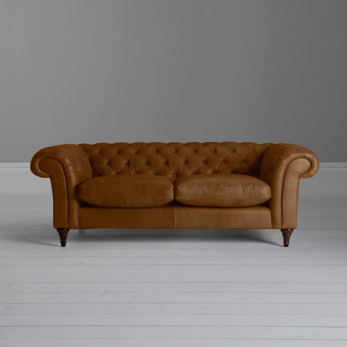 John Lewis & Partners Cromwell Chesterfield Grand 4 Seater Leather Sofa, Dark Leg – image 2