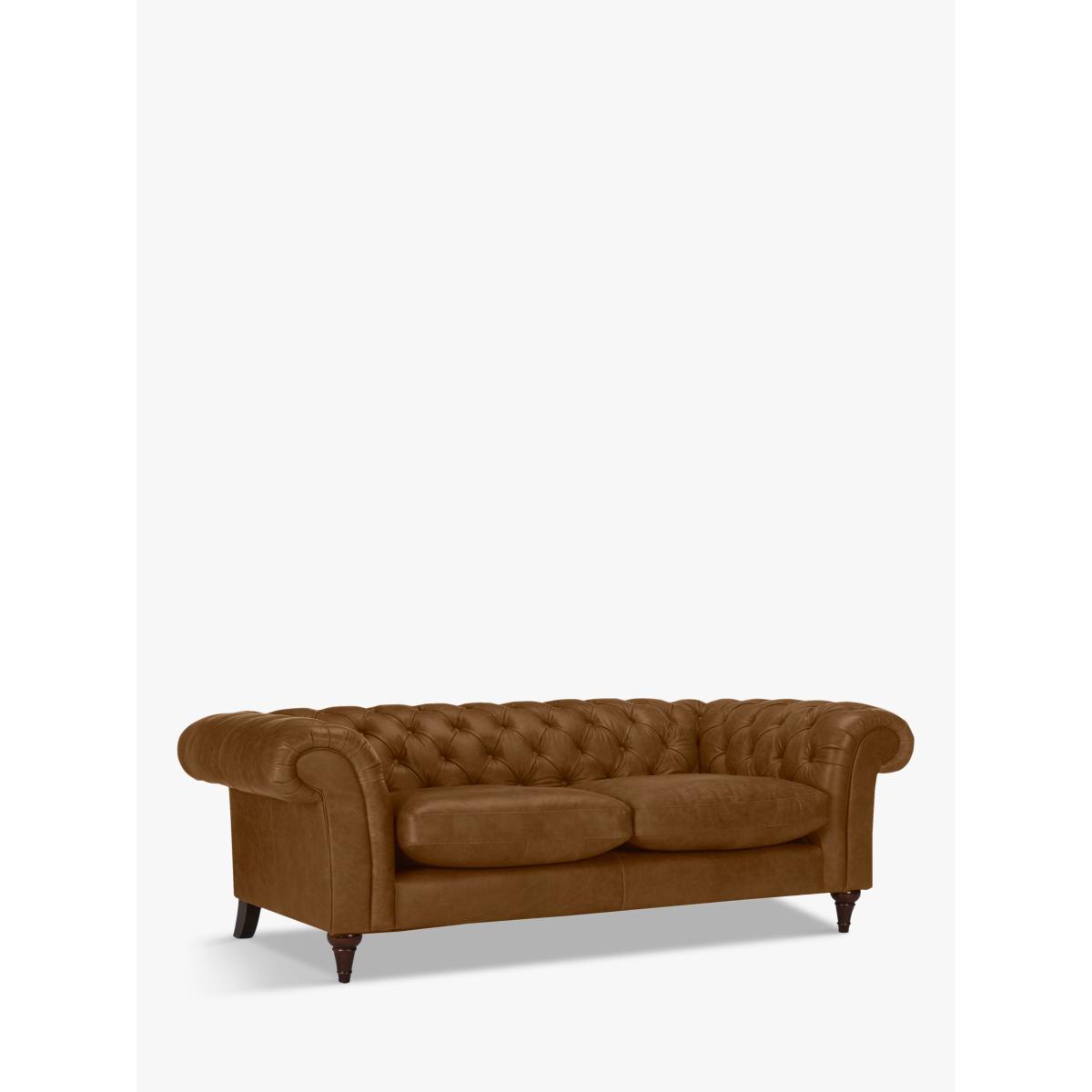 John Lewis & Partners Cromwell Chesterfield Grand 4 Seater Leather Sofa, Dark Leg – image 3