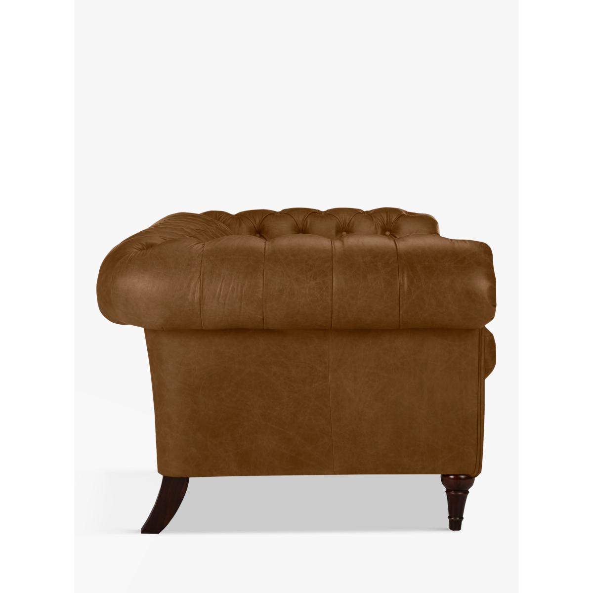 John Lewis & Partners Cromwell Chesterfield Grand 4 Seater Leather Sofa, Dark Leg – image 4