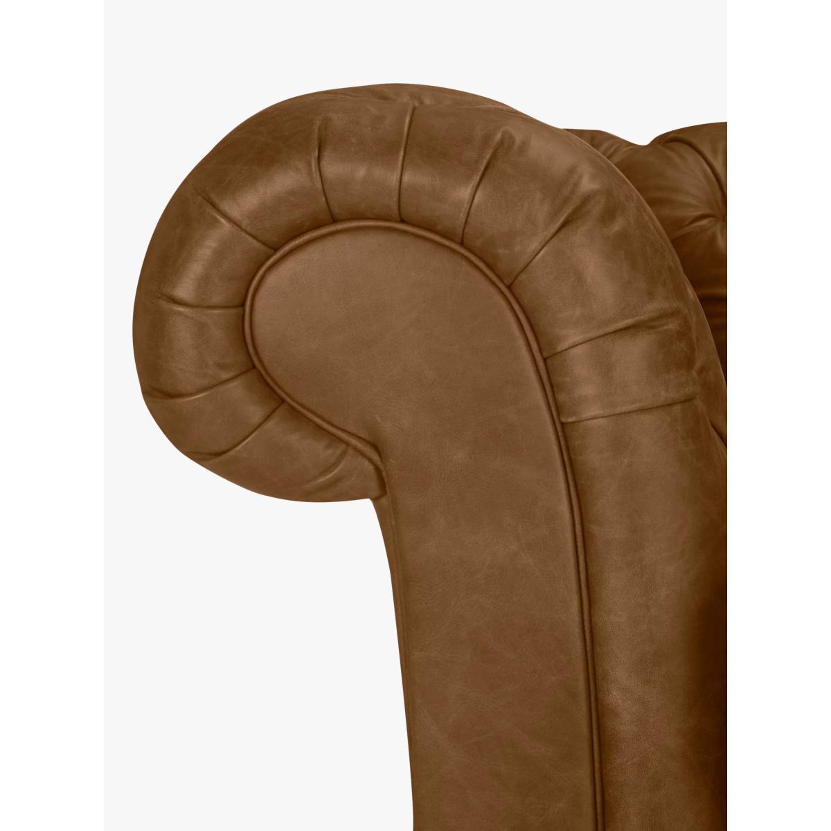 John Lewis & Partners Cromwell Chesterfield Grand 4 Seater Leather Sofa, Dark Leg – image 6