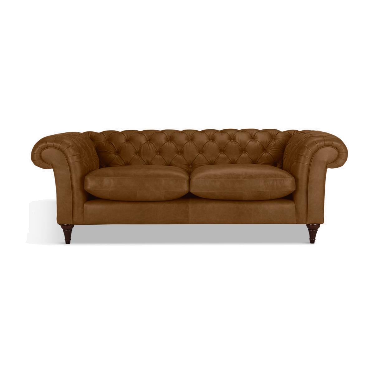 John Lewis & Partners Cromwell Chesterfield Grand 4 Seater Leather Sofa, Dark Leg – image 1