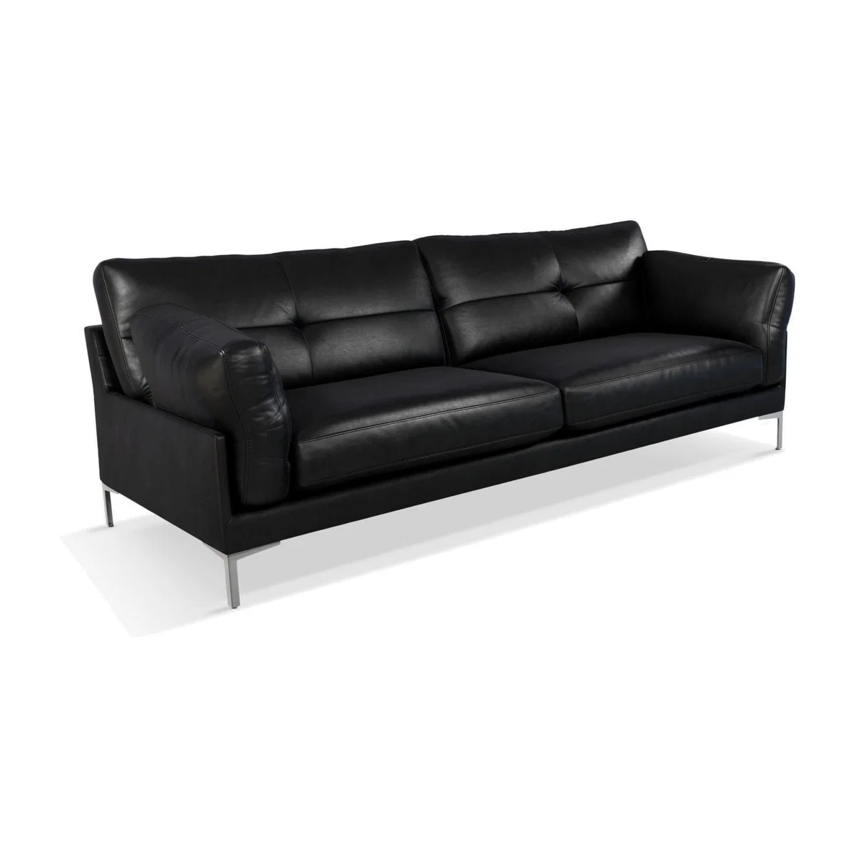 John Lewis & Partners Java II Grand 4 Seater Leather Sofa, Metal Leg – image 1