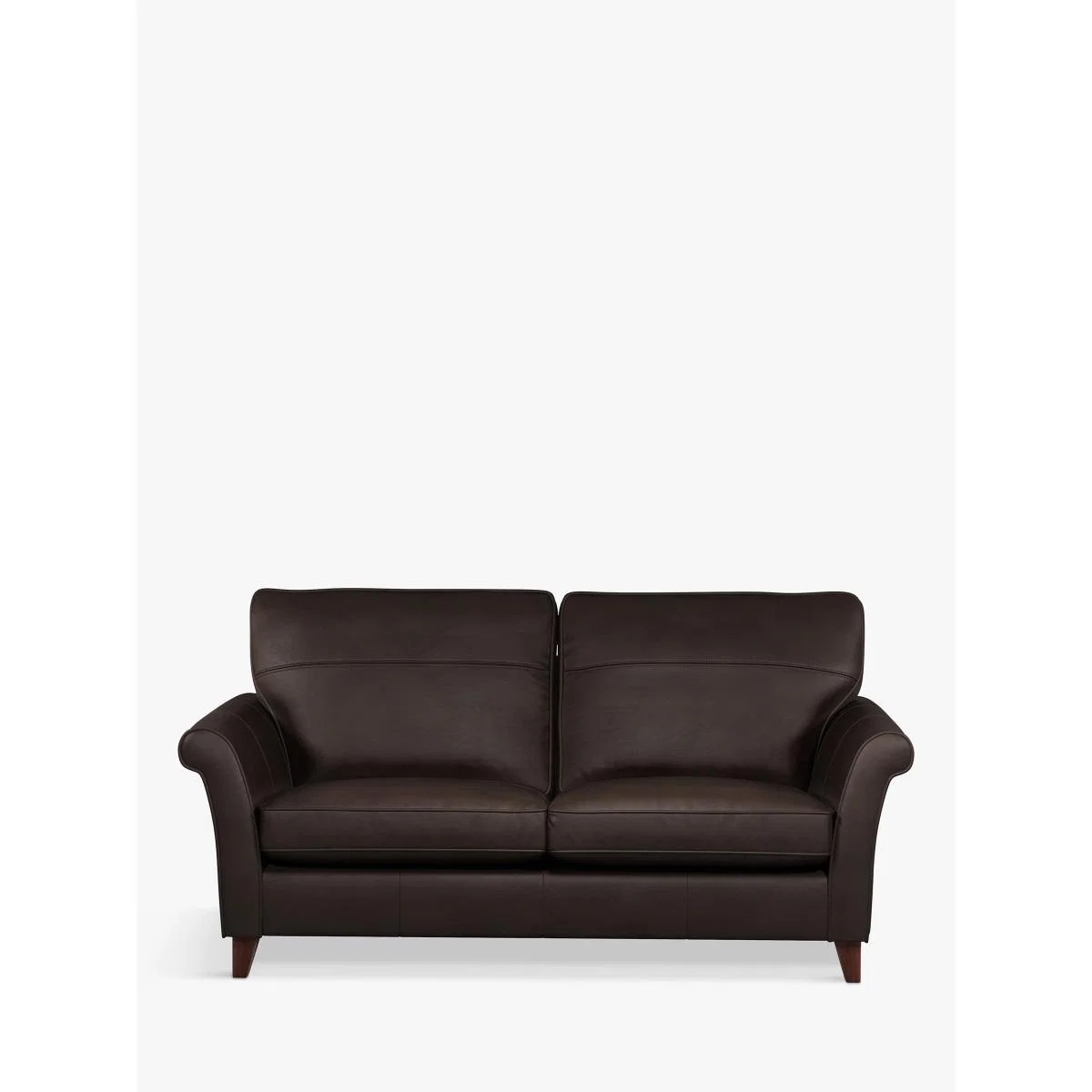 John Lewis & Partners Charlotte High Back Large 3 Seater Leather Sofa, Dark Leg – image 4