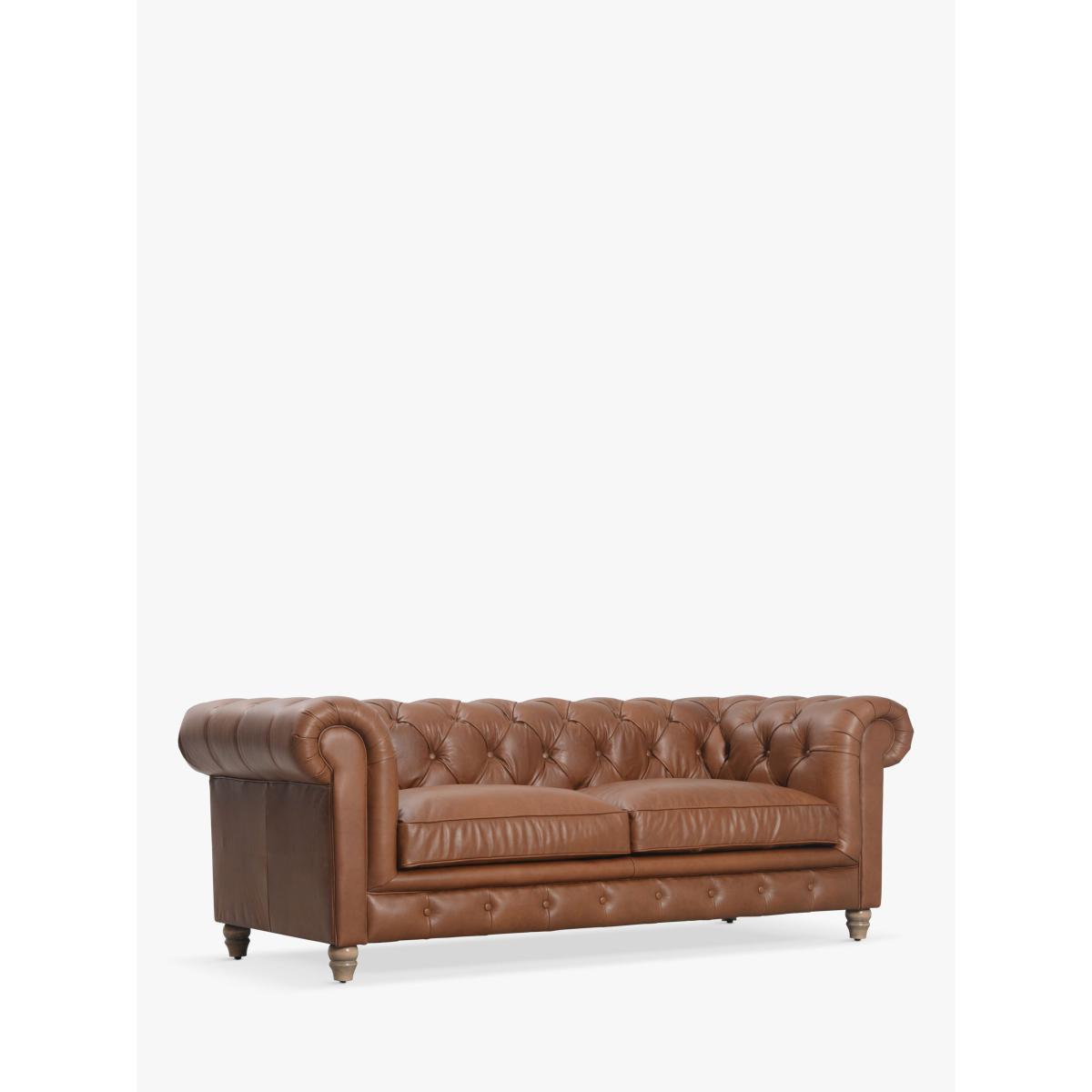 Halo Earle Chesterfield Large 3 Seater Leather Sofa – image 2