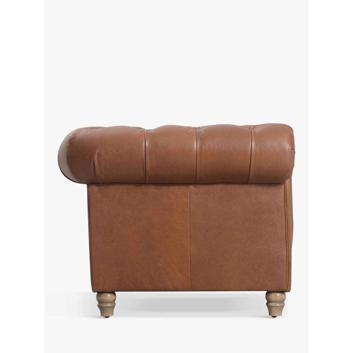 Halo Earle Chesterfield Large 3 Seater Leather Sofa – image 3