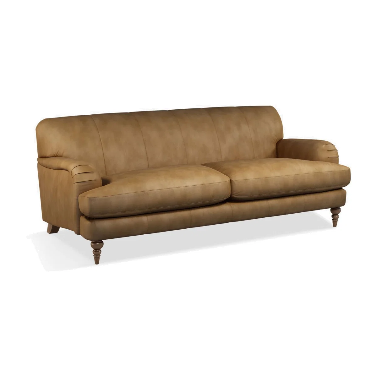John Lewis & Partners Harrogate High Back Grand 4 Seater Leather Sofa, Dark Leg – image 1