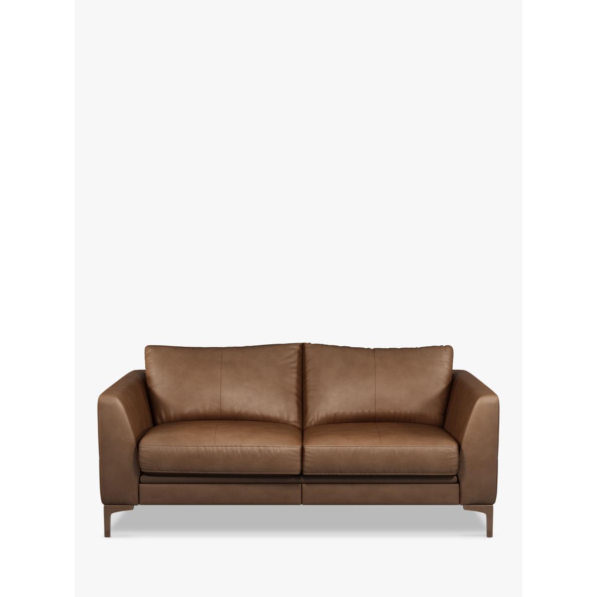 John Lewis & Partners Belgrave Motion Medium 2 Seater Leather Sofa with Footrest Mechanism, Dark Leg – image 4
