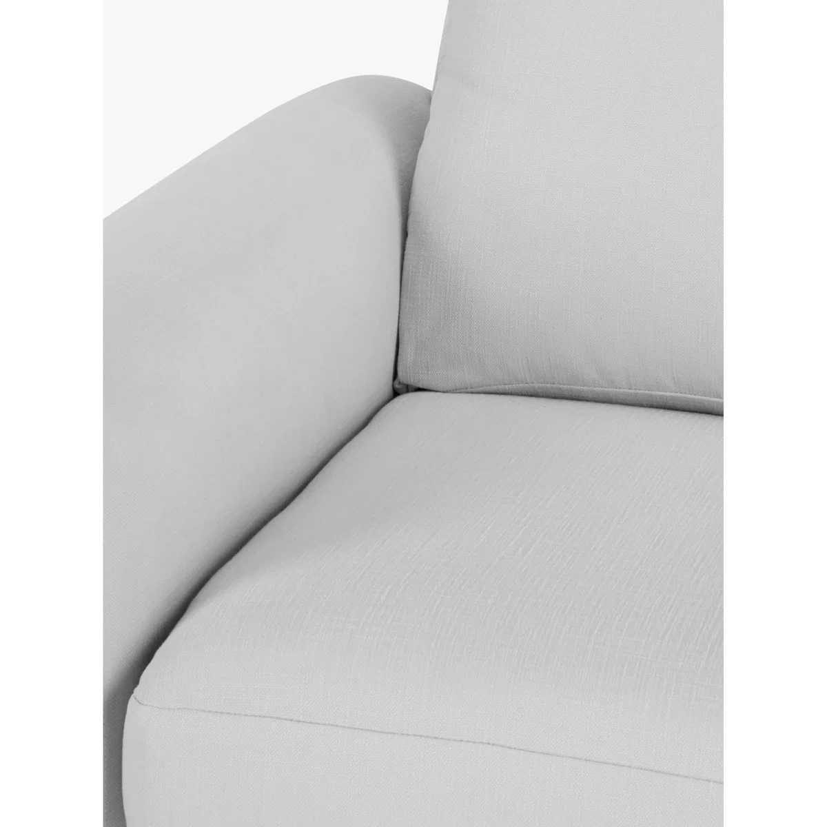 John Lewis & Partners Oliver Medium 2 Seater Sofa, Light Leg, Aquaclean Matilda Steel – image 4