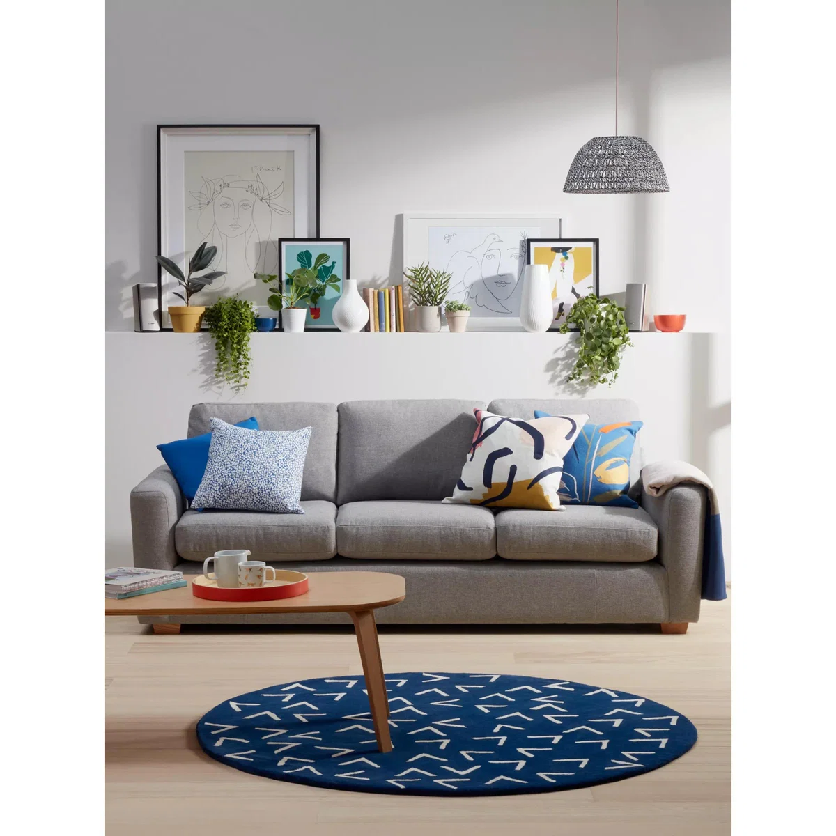 John Lewis & Partners Oliver Medium 2 Seater Sofa, Light Leg, Aquaclean Matilda Steel – image 8