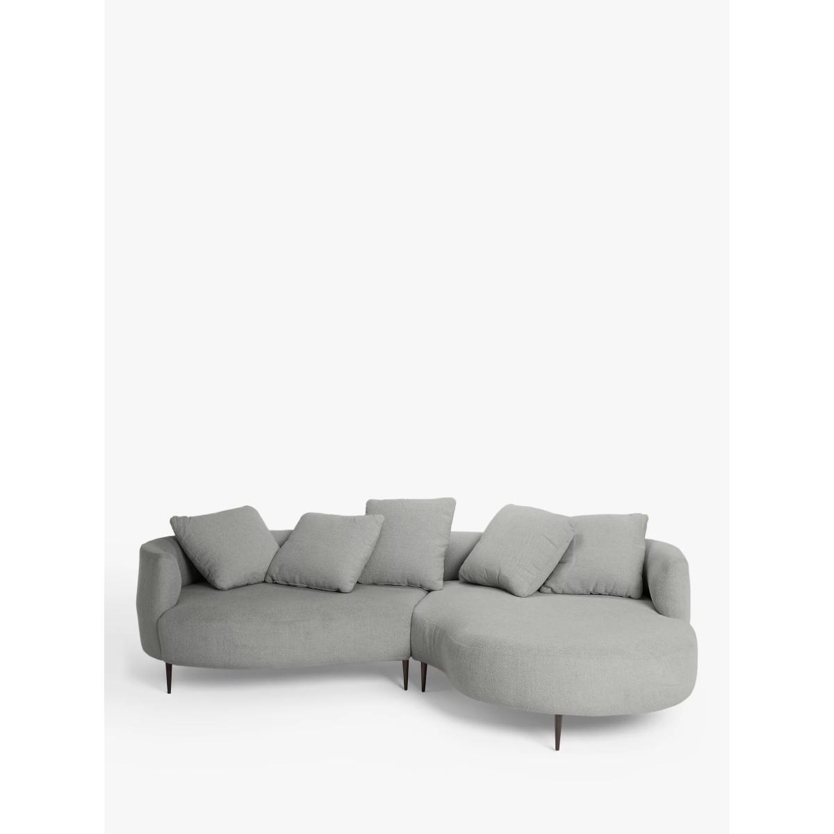 John Lewis Lozenge Grand 5 Seater RHF Chaise End Sofa, Metal Leg – image 3