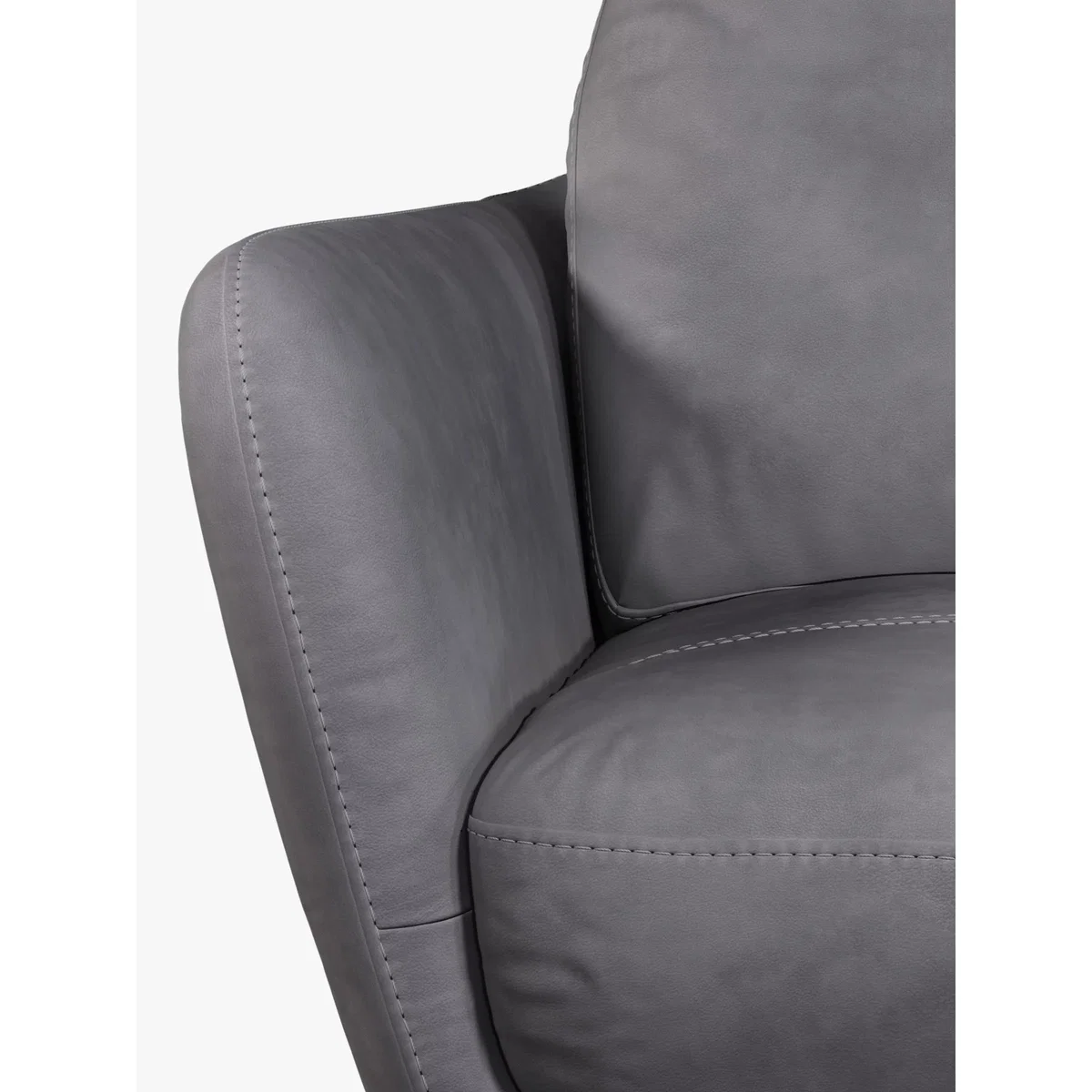 John Lewis & Partners Arlo Medium 2 Seater Leather Sofa, Dark Leg – image 5