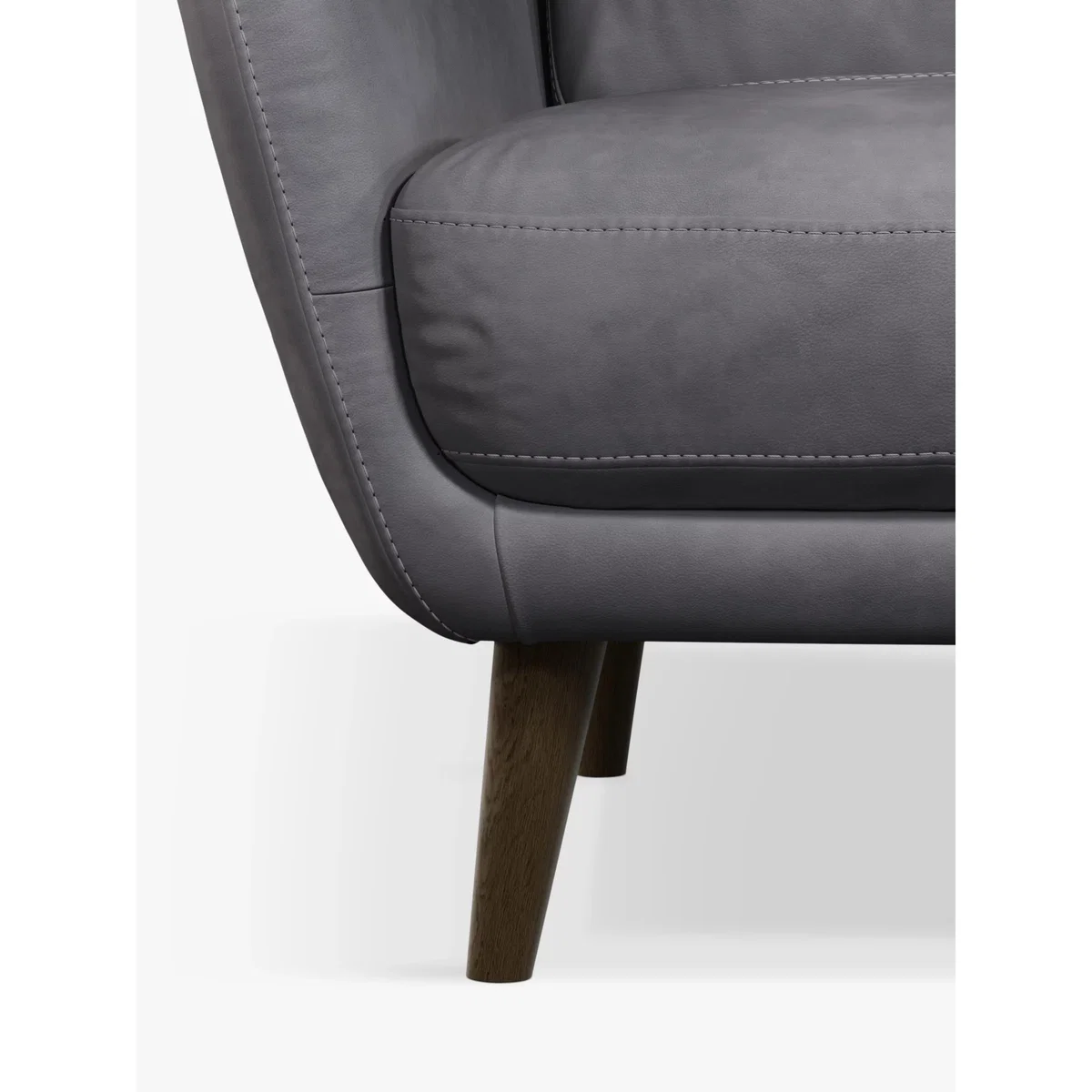 John Lewis & Partners Arlo Medium 2 Seater Leather Sofa, Dark Leg – image 6