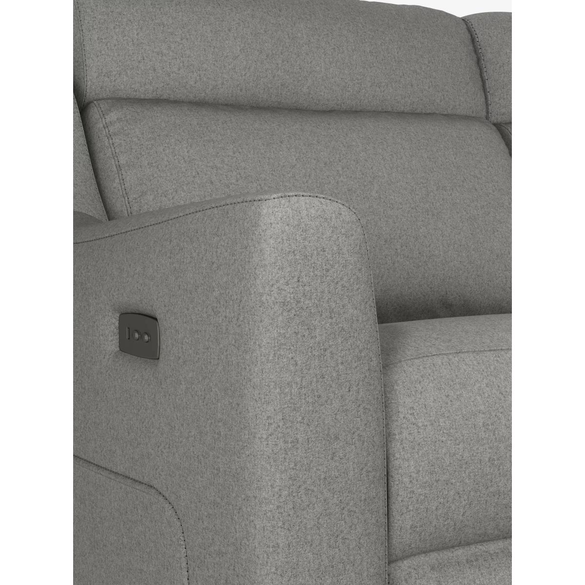 John Lewis Elevate Large 4 Seater Power Recliner Corner Sofa, Metal Leg – image 6
