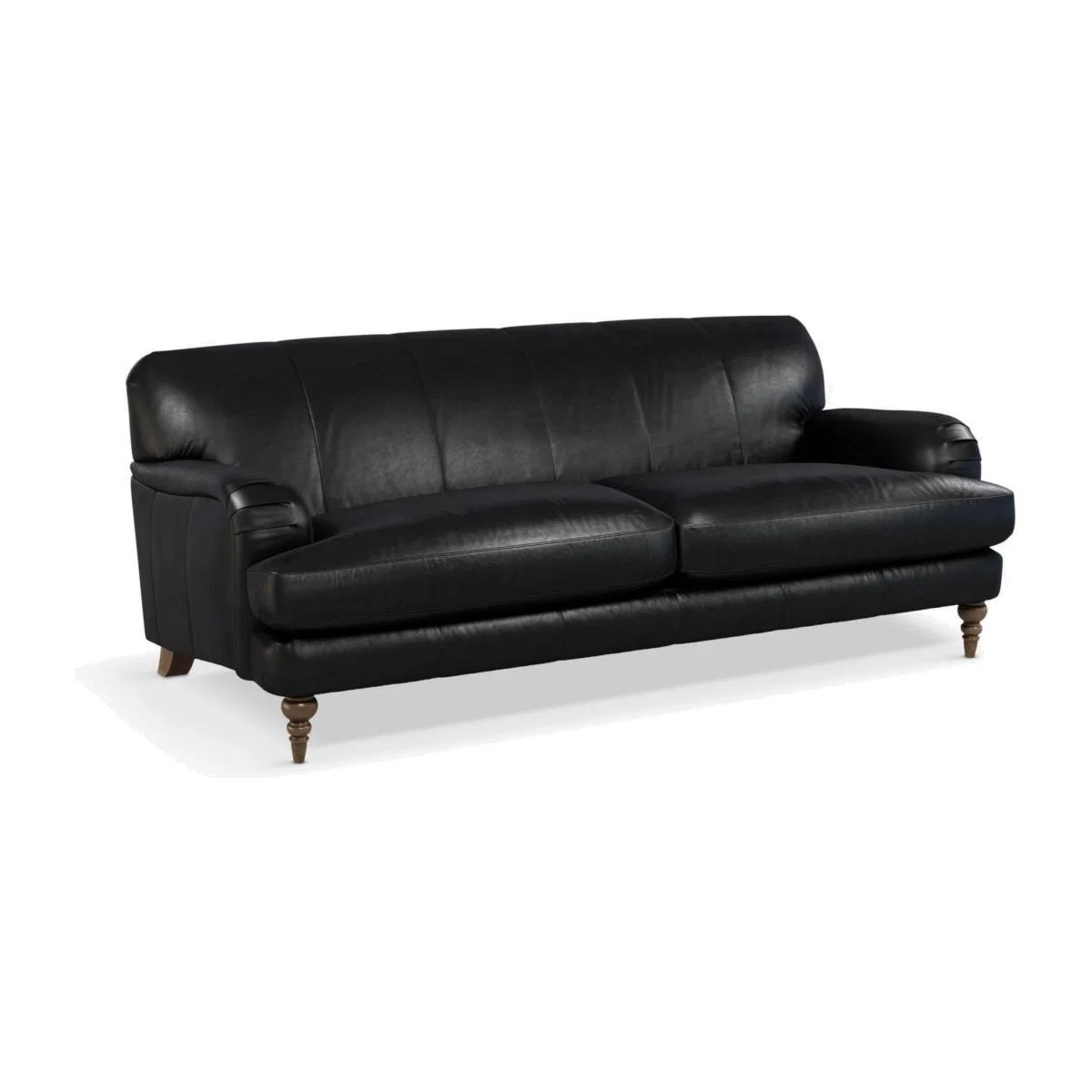 John Lewis & Partners Harrogate High Back Grand 4 Seater Leather Sofa, Dark Leg – image 1
