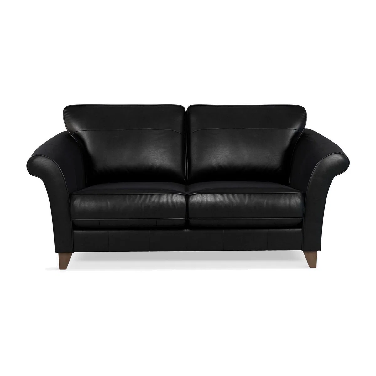 John Lewis & Partners Charlotte Large 3 Seater Leather Sofa, Dark Leg – image 1