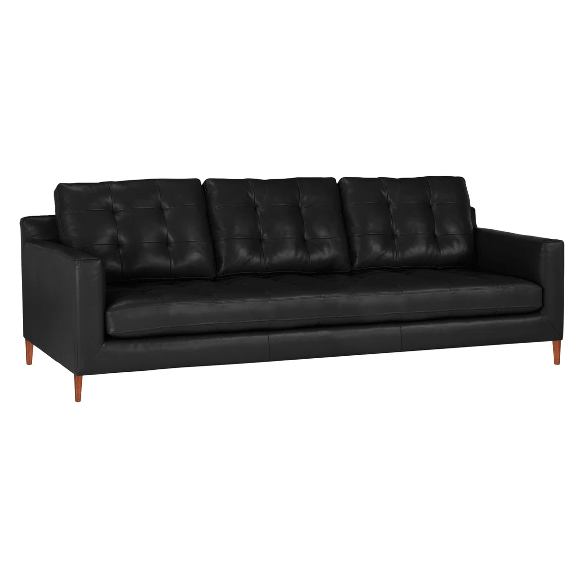 John Lewis & Partners Draper Leather Grand 4 Seater Sofa, Dark Leg – image 2