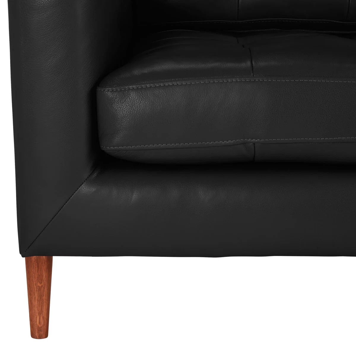 John Lewis & Partners Draper Leather Grand 4 Seater Sofa, Dark Leg – image 6