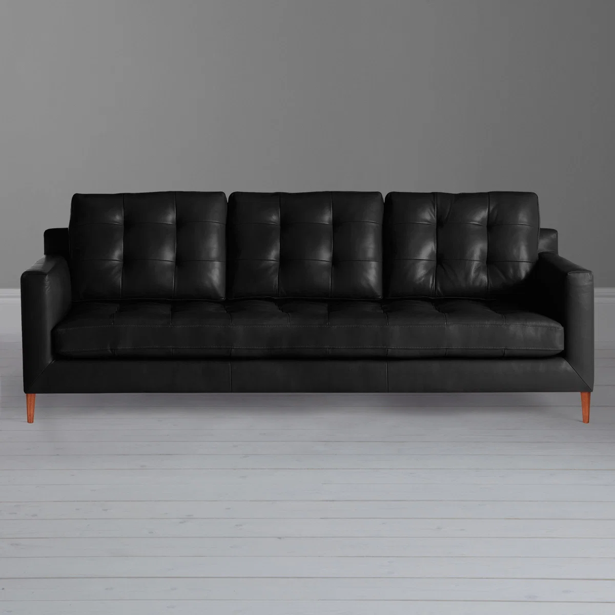 John Lewis & Partners Draper Leather Grand 4 Seater Sofa, Dark Leg – image 7