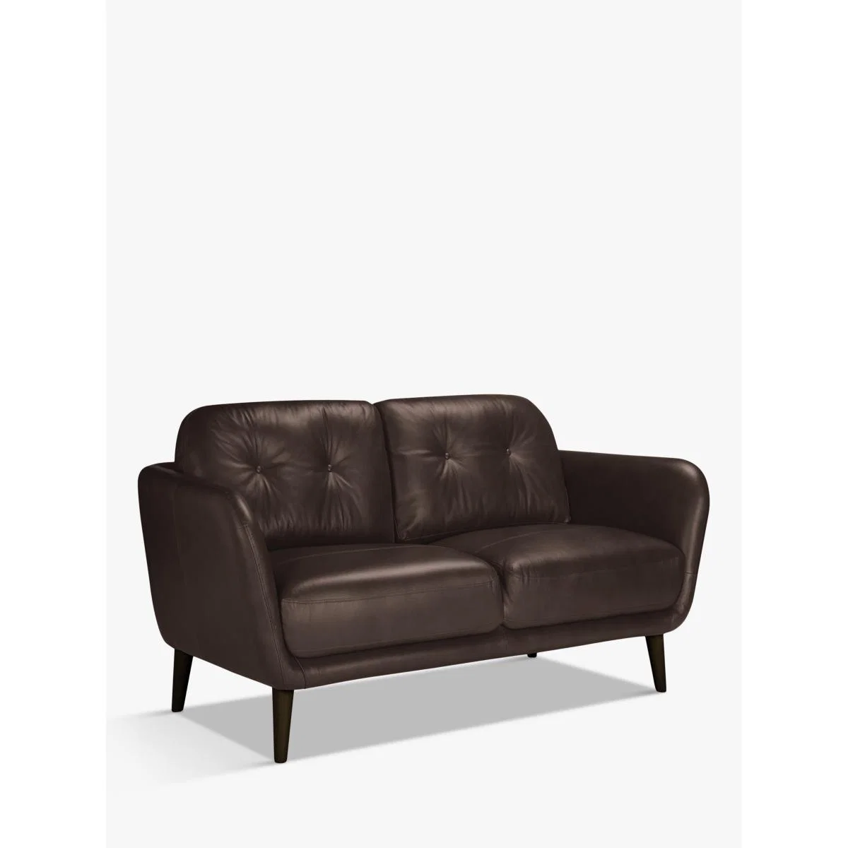 John Lewis & Partners Arlo Small 2 Seater Leather Sofa, Dark Leg – image 3