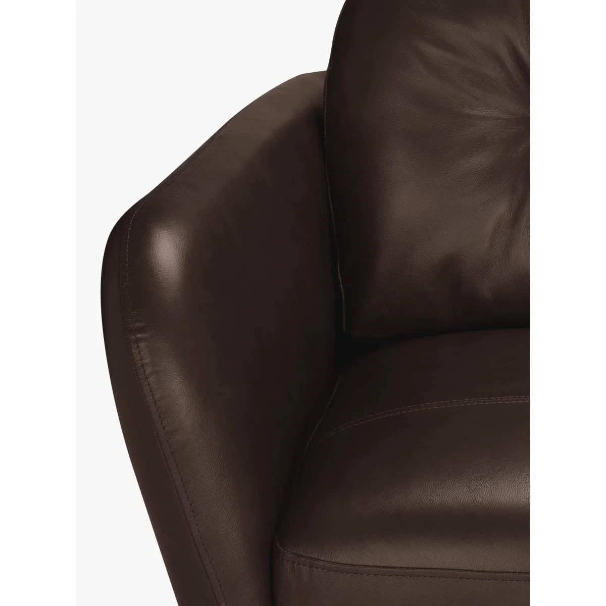 John Lewis & Partners Arlo Small 2 Seater Leather Sofa, Dark Leg – image 6