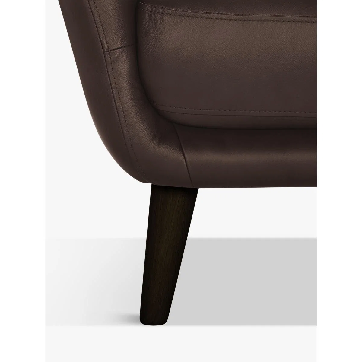 John Lewis & Partners Arlo Small 2 Seater Leather Sofa, Dark Leg – image 7